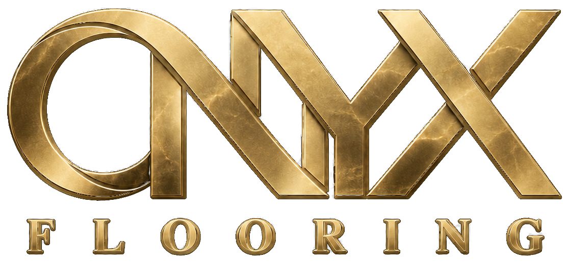 ONYX Flooring original gold intertwined logo